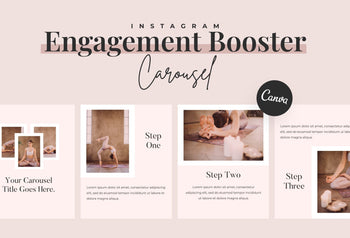 Ladystrategist Jolly Carousel Instagram Engagement Booster Canva Template instagram canva templates social media templates etsy free canva templates