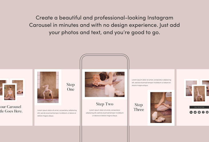 Ladystrategist Jolly Carousel Instagram Engagement Booster Canva Template instagram canva templates social media templates etsy free canva templates