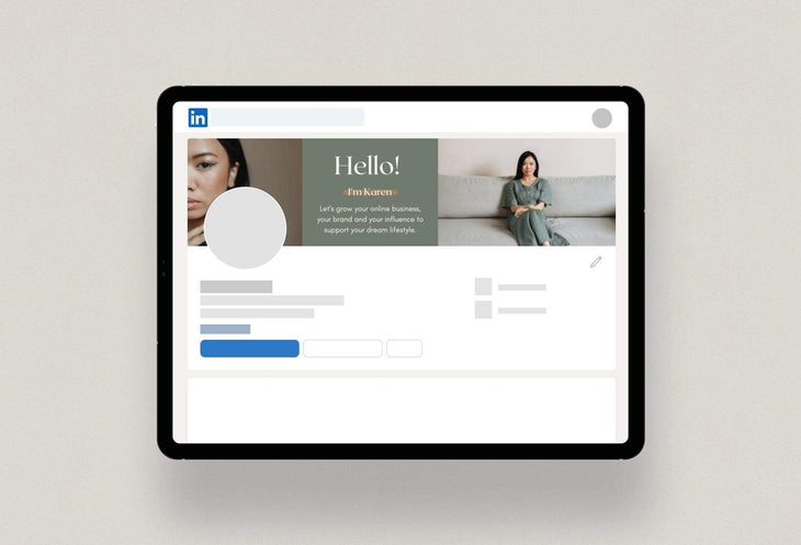 Ladystrategist Karen Linked In Banner Canva Template instagram canva templates social media templates etsy free canva templates
