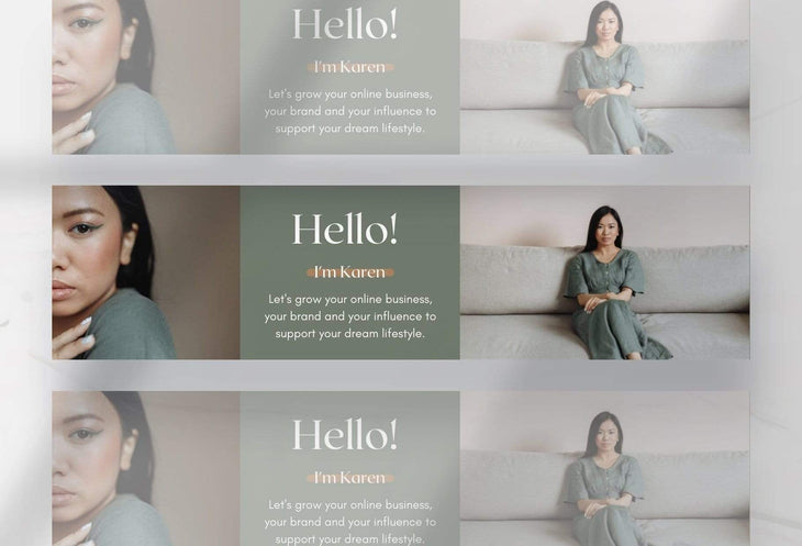 Ladystrategist Karen Linked In Banner Canva Template instagram canva templates social media templates etsy free canva templates