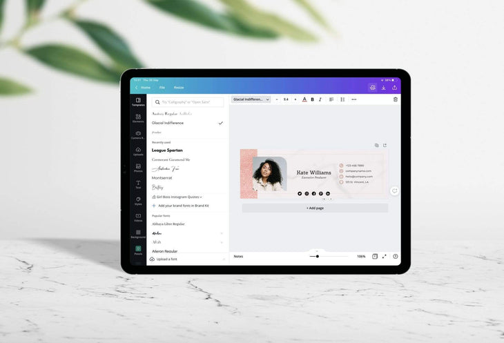 Ladystrategist Kate Email Signature Template Editable Canva Template Rose Gold instagram canva templates social media templates etsy free canva templates