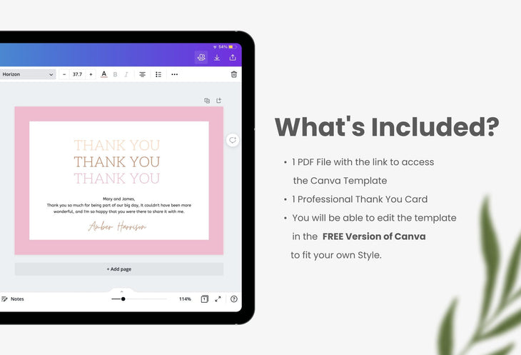 Ladystrategist Katherine Printable Thank You Card Packaging Insert Note Canva Template instagram canva templates social media templates etsy free canva templates