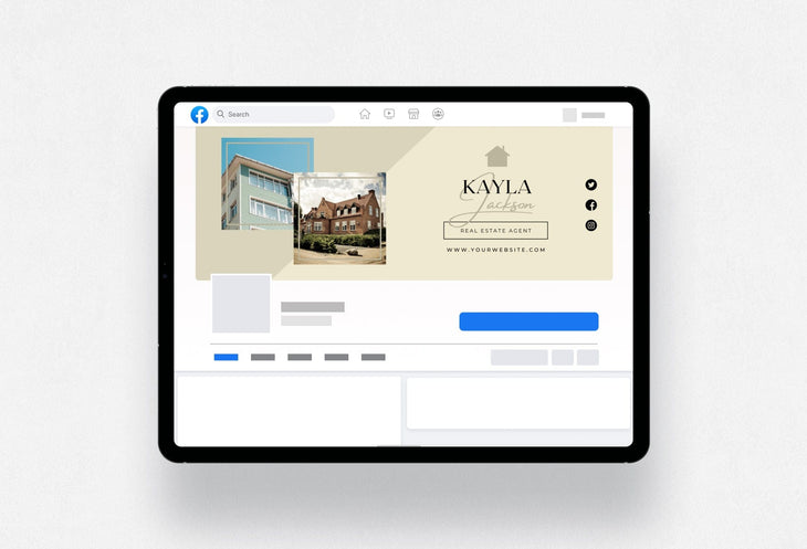 Ladystrategist Kayla Facebook Cover Canva Template instagram canva templates social media templates etsy free canva templates