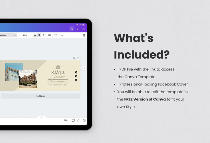 Ladystrategist Kayla Facebook Cover Canva Template instagram canva templates social media templates etsy free canva templates