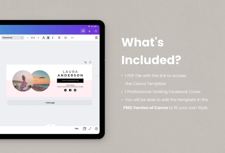 Ladystrategist Laura Facebook Cover Canva Template instagram canva templates social media templates etsy free canva templates