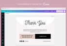 Ladystrategist Laura Printable Thank You Card Packaging Insert Note Canva Template instagram canva templates social media templates etsy free canva templates