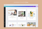 Ladystrategist Layla Food and Nutrition 6-Page Carousel Canva Template instagram canva templates social media templates etsy free canva templates