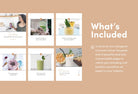Ladystrategist Layla Food and Nutrition 6-Page Carousel Canva Template instagram canva templates social media templates etsy free canva templates