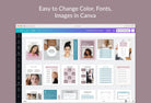 Ladystrategist Lead Magnet Canva Template for Coaches instagram canva templates social media templates etsy free canva templates
