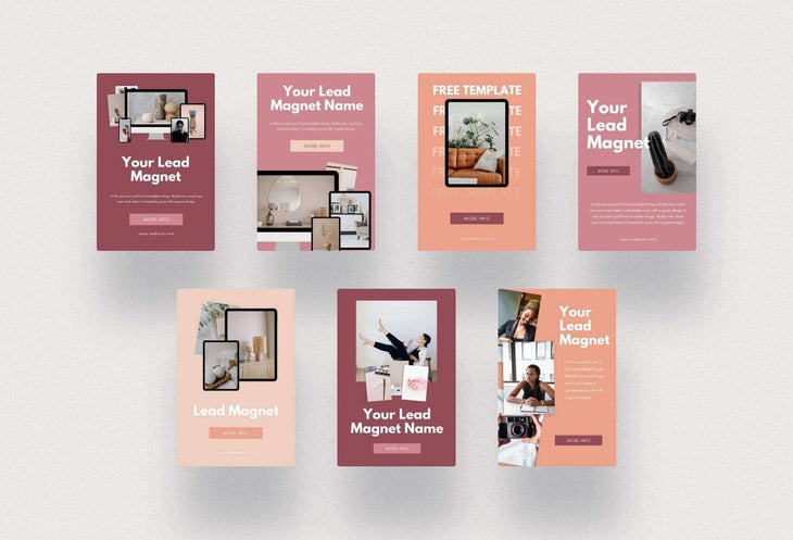 Ladystrategist Lead Magnets Promotion Pinterest Template instagram canva templates social media templates etsy free canva templates