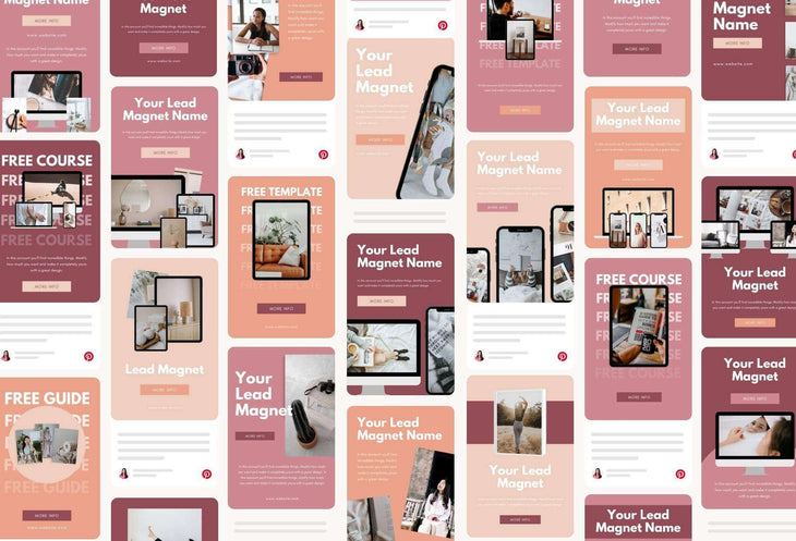 Ladystrategist Lead Magnets Promotion Pinterest Template instagram canva templates social media templates etsy free canva templates