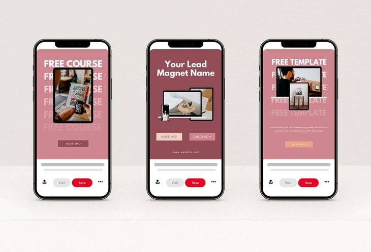 Ladystrategist Lead Magnets Promotion Pinterest Template instagram canva templates social media templates etsy free canva templates