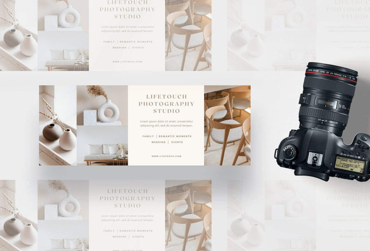 Ladystrategist Lifetouch Facebook Cover for Photographers - Editable Canva Template instagram canva templates social media templates etsy free canva templates