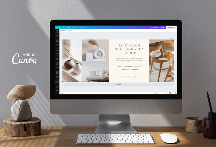Ladystrategist Lifetouch Facebook Cover for Photographers - Editable Canva Template instagram canva templates social media templates etsy free canva templates