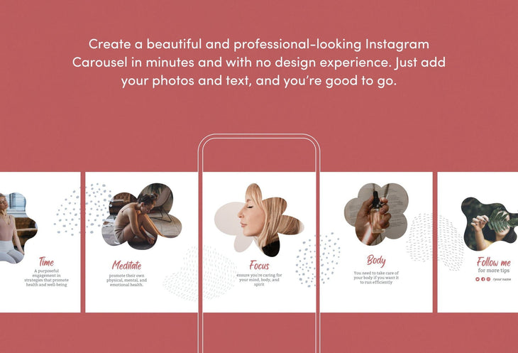 Ladystrategist Lilian Educational 6-Page Carousel Canva Template instagram canva templates social media templates etsy free canva templates