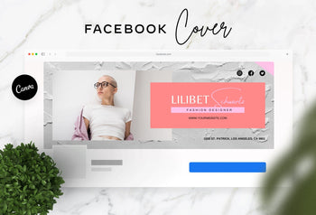 Ladystrategist Lilibet Facebook Cover Canva Template instagram canva templates social media templates etsy free canva templates