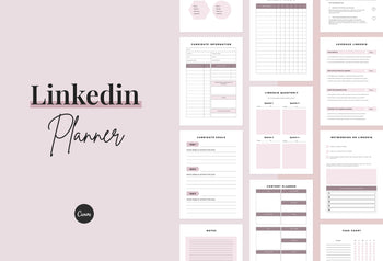 Ladystrategist LinkedIn Planner Canva Template instagram canva templates social media templates etsy free canva templates
