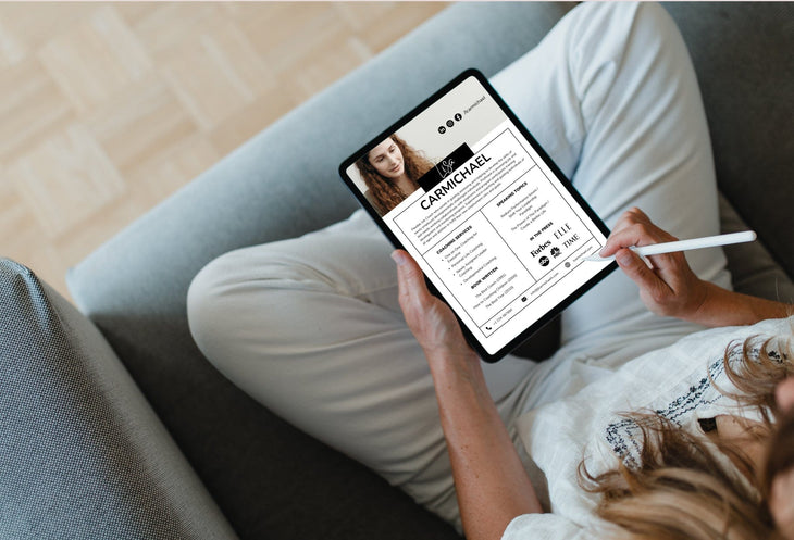 Ladystrategist Lisa Speaker One-Sheet Canva Template instagram canva templates social media templates etsy free canva templates