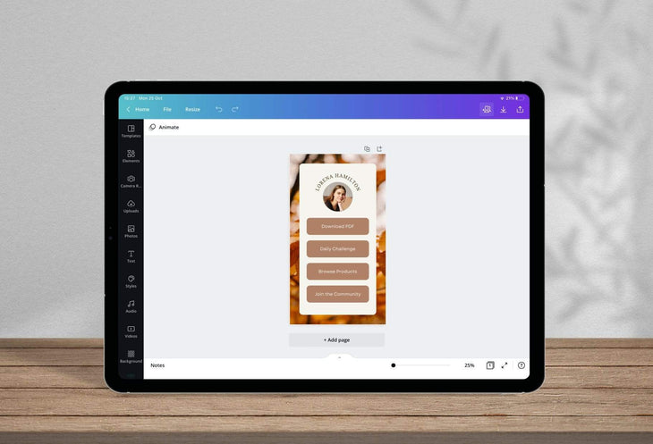 Ladystrategist Lorena Instagram Link in Bio Canva Landing Page Website instagram canva templates social media templates etsy free canva templates