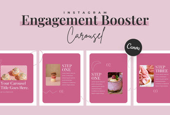 Ladystrategist Lucky Carousel Instagram Engagement Booster Canva Template instagram canva templates social media templates etsy free canva templates