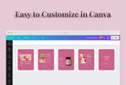 Ladystrategist Lucky Carousel Instagram Engagement Booster Canva Template instagram canva templates social media templates etsy free canva templates