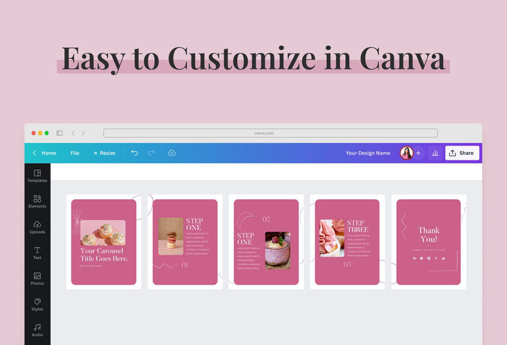 Ladystrategist Lucky Carousel Instagram Engagement Booster Canva Template instagram canva templates social media templates etsy free canva templates