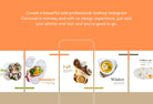 Ladystrategist Luna Food and Nutrition 6-Page Carousel Canva Template instagram canva templates social media templates etsy free canva templates