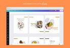Ladystrategist Luna Food and Nutrition 6-Page Carousel Canva Template instagram canva templates social media templates etsy free canva templates