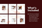 Ladystrategist Madison Food and Nutrition 6-Page Carousel Canva Template instagram canva templates social media templates etsy free canva templates