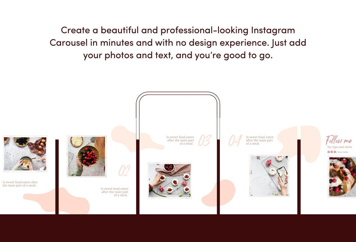 Ladystrategist Madison Food and Nutrition 6-Page Carousel Canva Template instagram canva templates social media templates etsy free canva templates
