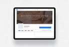 Ladystrategist Magenta Photo Upper Facebook Cover for Photographers Editable Canva Template instagram canva templates social media templates etsy free canva templates