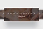 Ladystrategist Magenta Photo Upper Facebook Cover for Photographers Editable Canva Template instagram canva templates social media templates etsy free canva templates