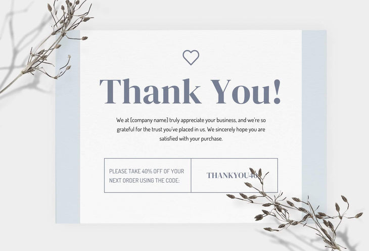 Ladystrategist Marcela Printable Thank You Card Packaging Insert Note Canva Template instagram canva templates social media templates etsy free canva templates