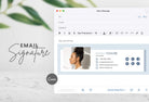 Ladystrategist Maria Email Signature Template Editable Canva Template Rose Gold instagram canva templates social media templates etsy free canva templates