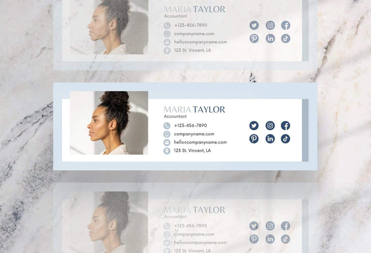 Ladystrategist Maria Email Signature Template Editable Canva Template Rose Gold instagram canva templates social media templates etsy free canva templates