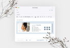Ladystrategist Maria Email Signature Template Editable Canva Template Rose Gold instagram canva templates social media templates etsy free canva templates