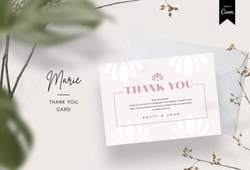 Ladystrategist Marie Printable Thank You Card Packaging Insert Note Canva Template instagram canva templates social media templates etsy free canva templates