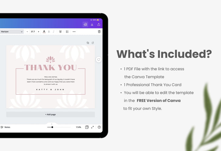 Ladystrategist Marie Printable Thank You Card Packaging Insert Note Canva Template instagram canva templates social media templates etsy free canva templates