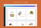 Ladystrategist Mary Food and Nutrition 6-Page Carousel Canva Template instagram canva templates social media templates etsy free canva templates