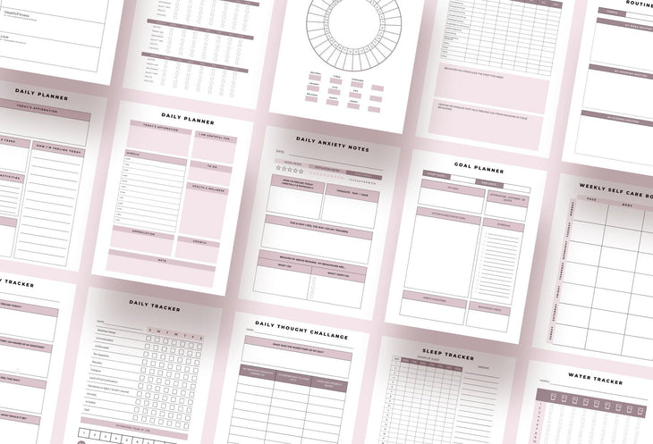 Ladystrategist Mental Health Planner Canva Template instagram canva templates social media templates etsy free canva templates