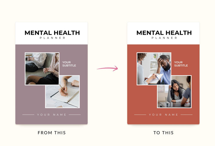 Ladystrategist Mental Health Planner Canva Template instagram canva templates social media templates etsy free canva templates