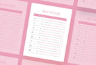 Ladystrategist Mimi Pink Annual Bill Tracker Printable and Editable Canva Template instagram canva templates social media templates etsy free canva templates