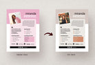 Ladystrategist Miranda Speaker One-Sheet Canva Template instagram canva templates social media templates etsy free canva templates