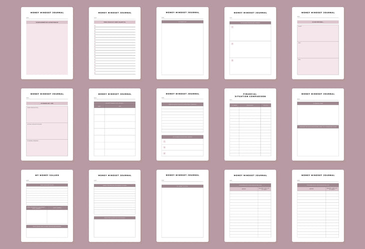 Ladystrategist Money Mindset Journal Canva Template instagram canva templates social media templates etsy free canva templates