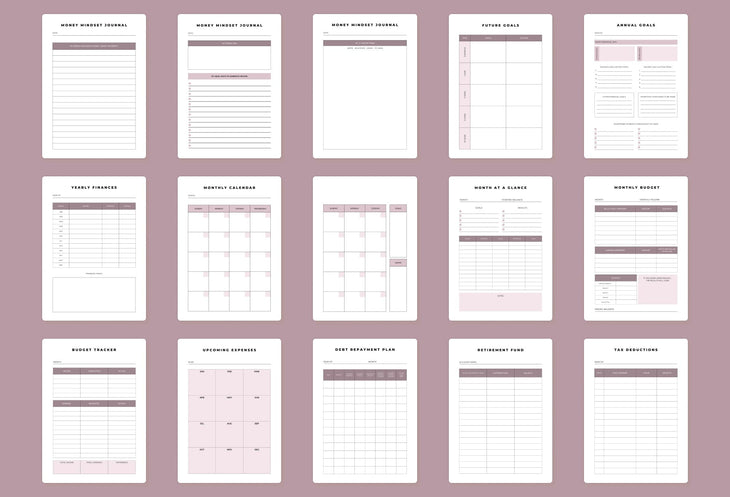 Ladystrategist Money Mindset Journal Canva Template instagram canva templates social media templates etsy free canva templates