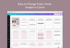 Ladystrategist Money Mindset Journal Canva Template instagram canva templates social media templates etsy free canva templates