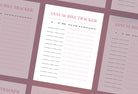 Ladystrategist Nadeshiko Pink Annual Bill Tracker Printable and Editable Canva Template instagram canva templates social media templates etsy free canva templates