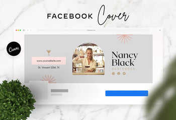 Ladystrategist Nancy Facebook Cover Canva Template instagram canva templates social media templates etsy free canva templates