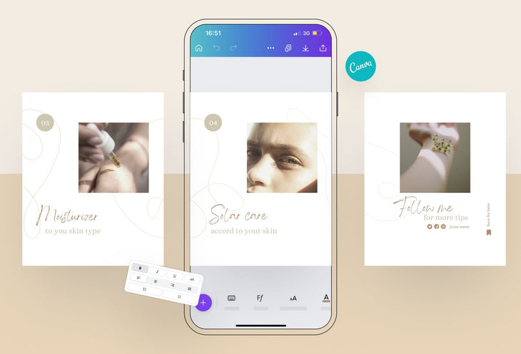 Ladystrategist Naomi Educational 6-Page Carousel Canva Template instagram canva templates social media templates etsy free canva templates