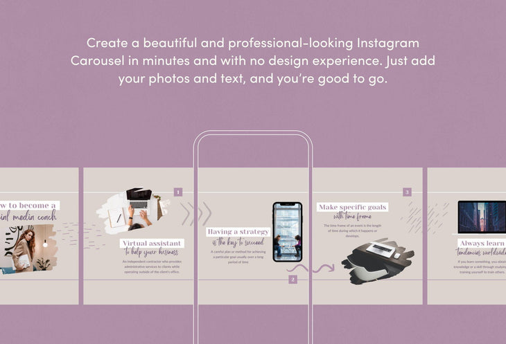 Ladystrategist Olivia Coaching 6-Page Carousel Canva Template instagram canva templates social media templates etsy free canva templates